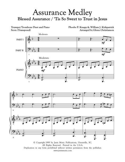 Assurance Medley - Trumpet/Trombone Duet