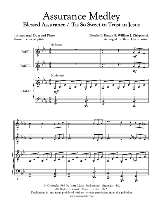 Assurance Medley - Combined Set of All Duet Instrument Opotions