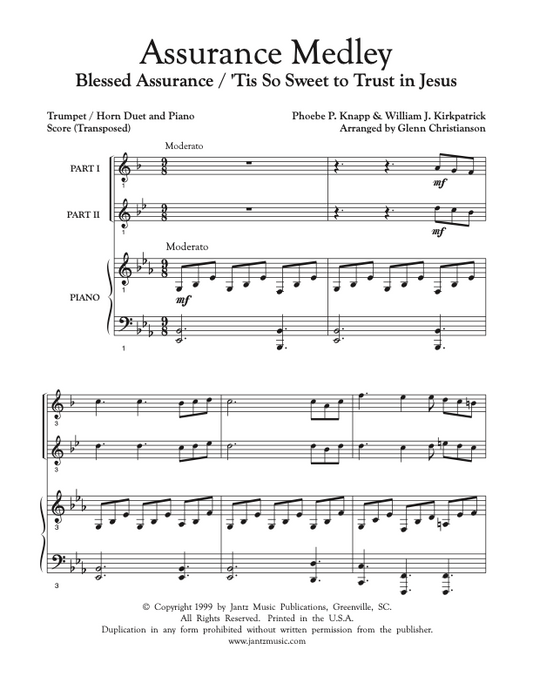 Assurance Medley - Trumpet/Horn Duet
