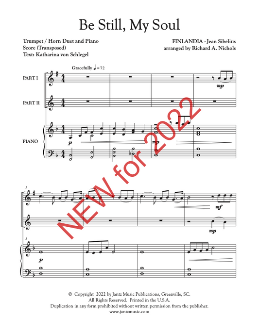 Be Still, My Soul - Trumpet/Horn Duet
