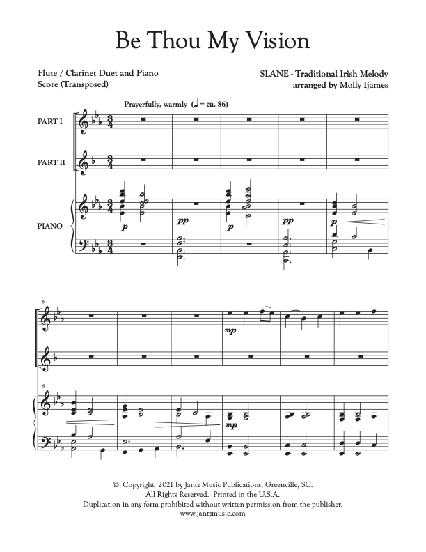 Be Thou My Vision - Flute/Clarinet Duet