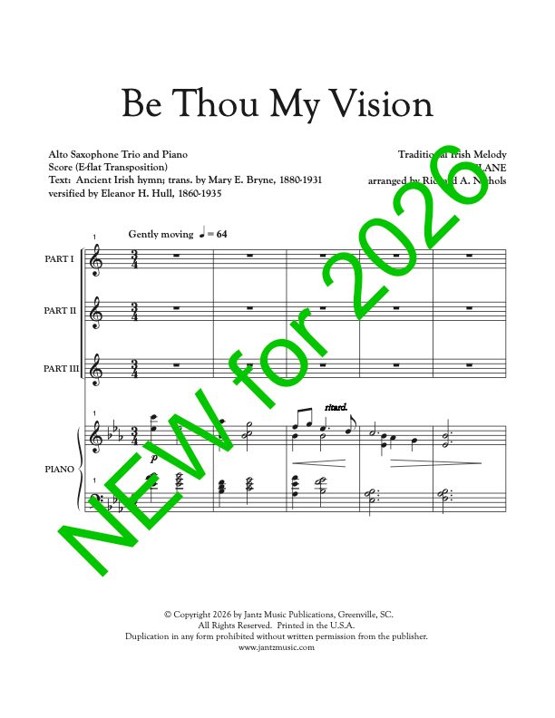 Be Thou My Vision - Alto Saxophone Trio