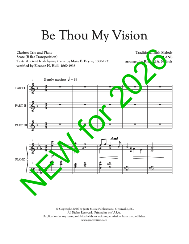 Be Thou My Vision - Clarinet Trio