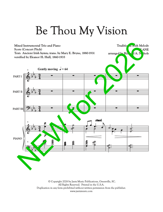 Be Thou My Vision - Combined Set of Mixed Brass & Mixed Woodwind Trios
