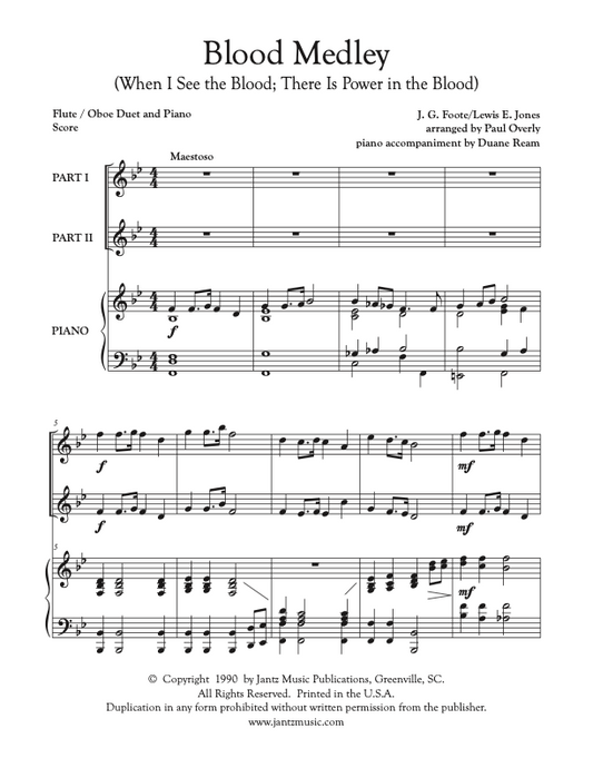 Blood Medley - Flute/Oboe Duet