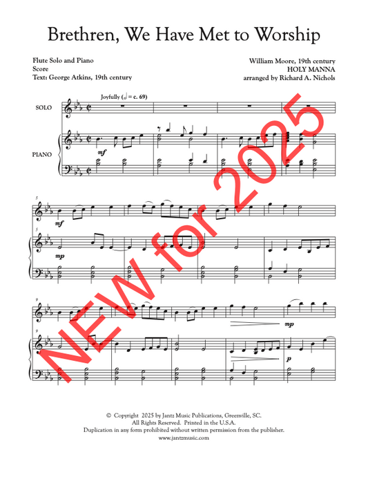 Brethren, We Have Met to Worship - Flute Solo