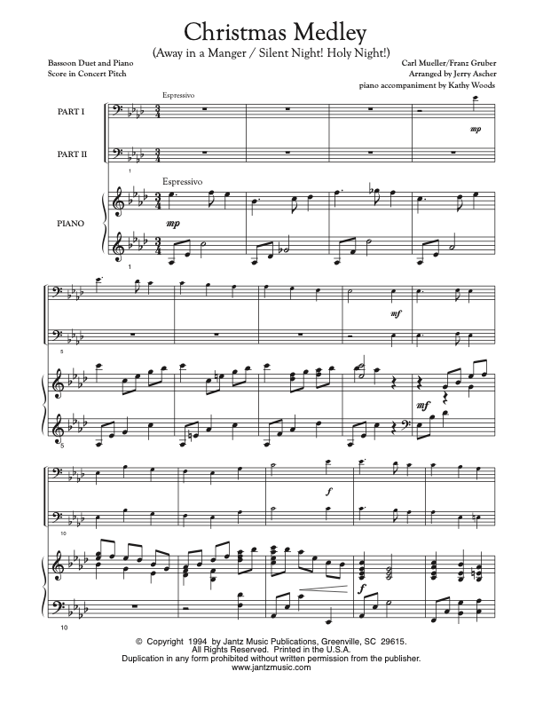 Christmas Medley - Bassoon Duet