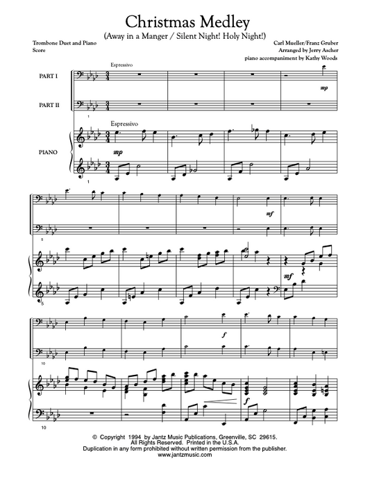 Christmas Medley - Trombone Duet
