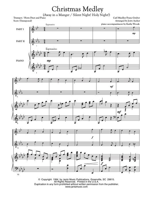 Christmas Medley - Trumpet/Horn Duet