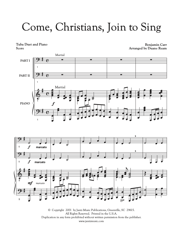 Come, Christians, Join to Sing - Tuba Duet