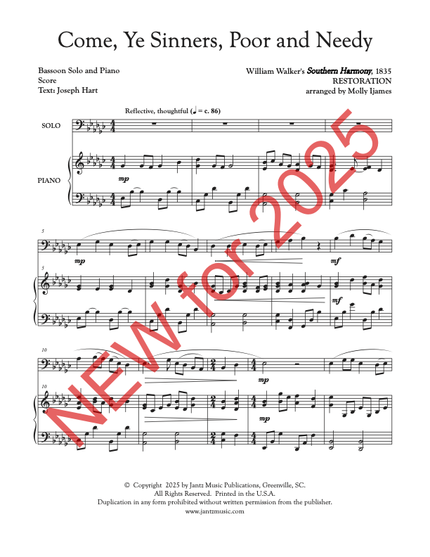 Come, Ye Sinners, Poor and Needy - Bassoon Solo