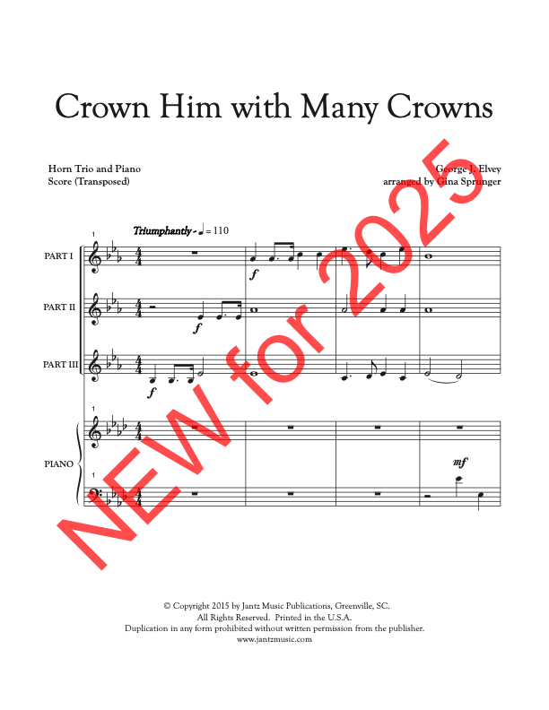 Crown Him with Many Crowns - Horn Trio