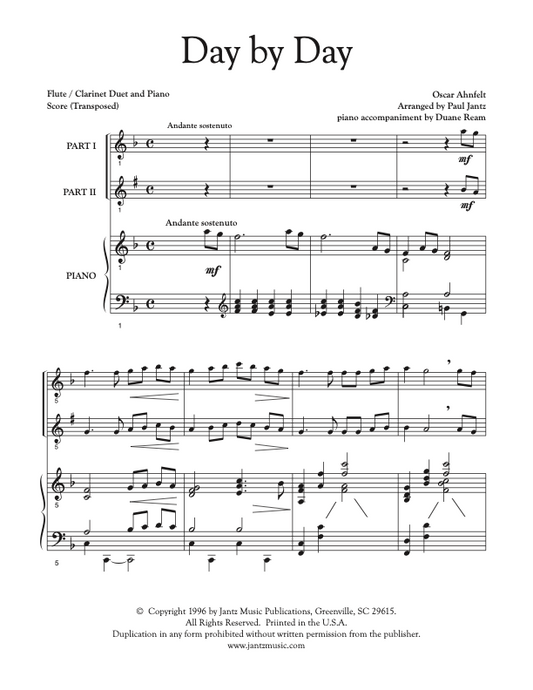 Day by Day - Flute/Clarinet Duet