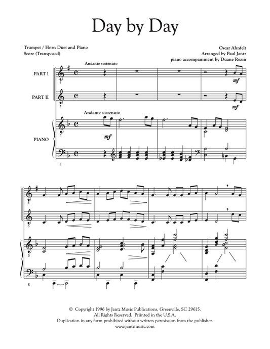 Day by Day - Trumpet/Horn Duet