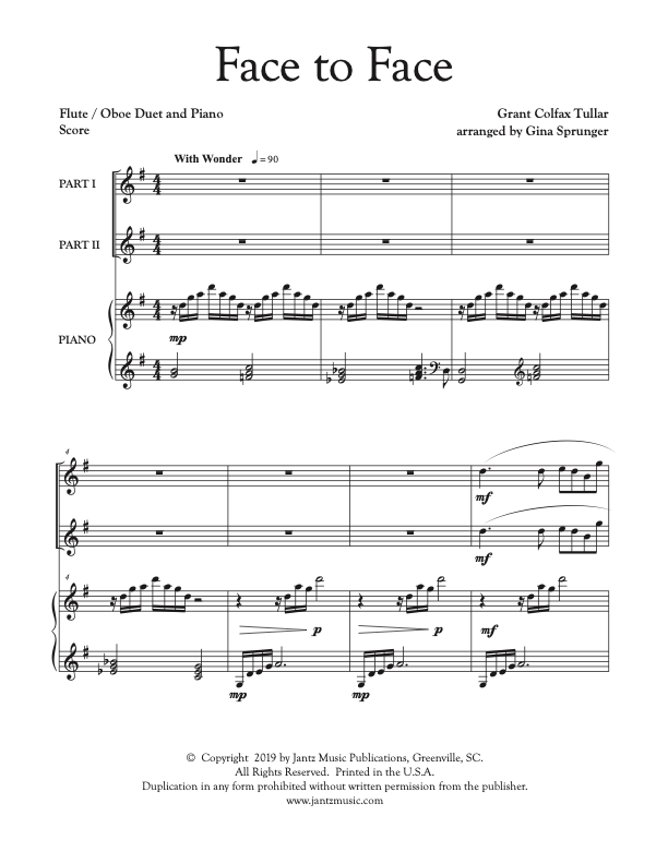 Face to Face - Flute/Oboe Duet