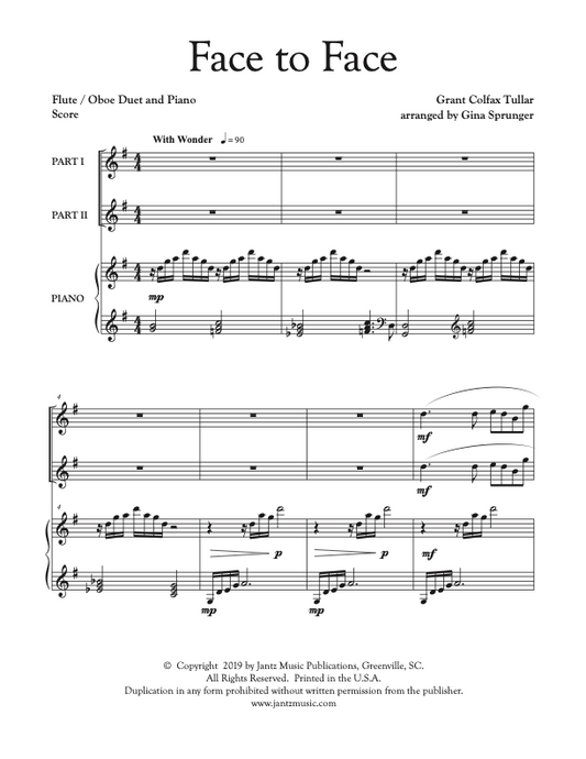 Face to Face - Flute/Oboe Duet
