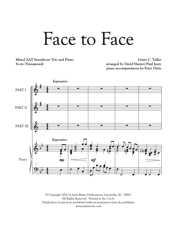 Face to Face - AAT Saxophone Trio