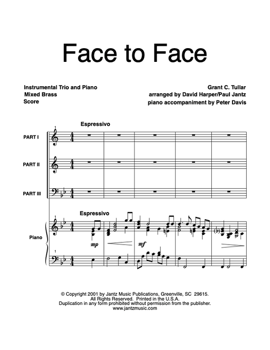 Face to Face - Mixed Brass Trio