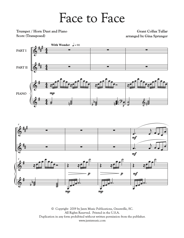 Face to Face - Trumpet/Horn Duet