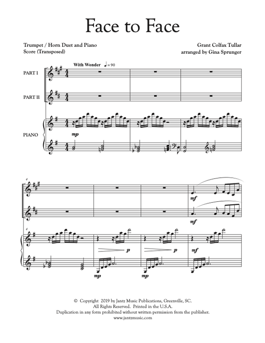 Face to Face - Trumpet/Horn Duet