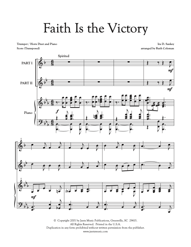 Faith Is the Victory - Trumpet/Horn Duet