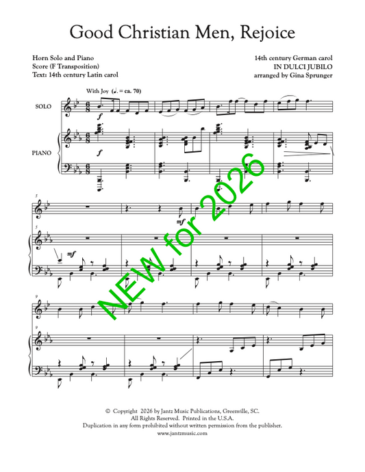 Good Christian Men, Rejoice - Horn Solo