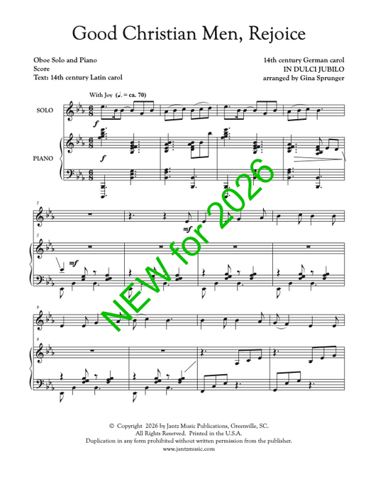 Good Christian Men, Rejoice - Oboe Solo
