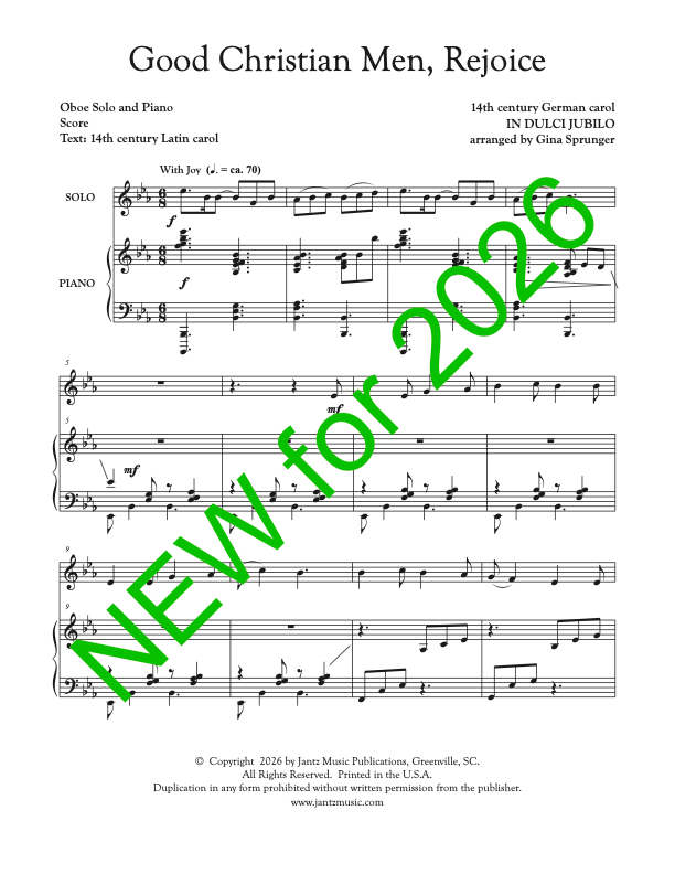 Good Christian Men, Rejoice - Oboe Solo