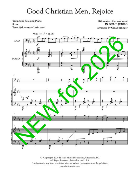 Good Christian Men, Rejoice - Trombone Solo