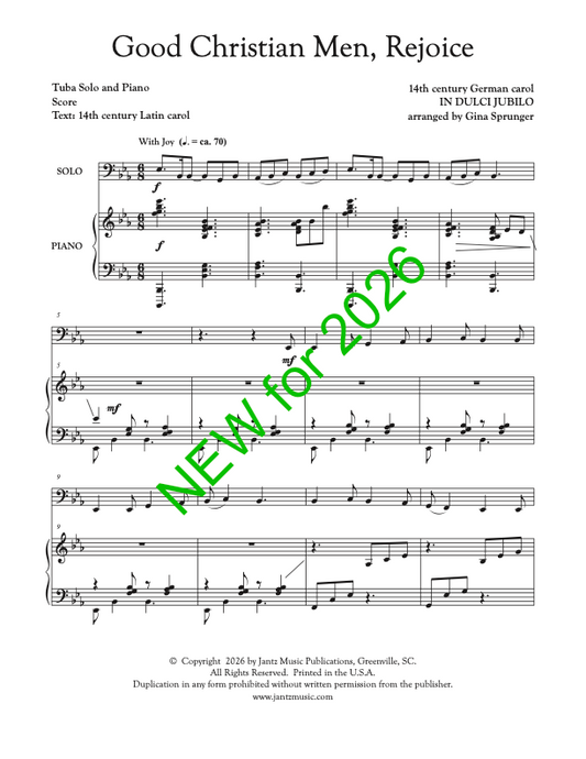 Good Christian Men, Rejoice - Tuba Solo