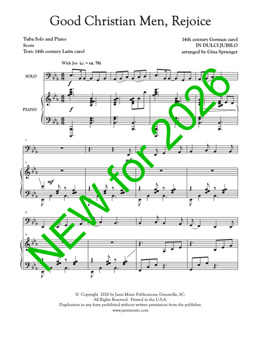 Good Christian Men, Rejoice - Tuba Solo