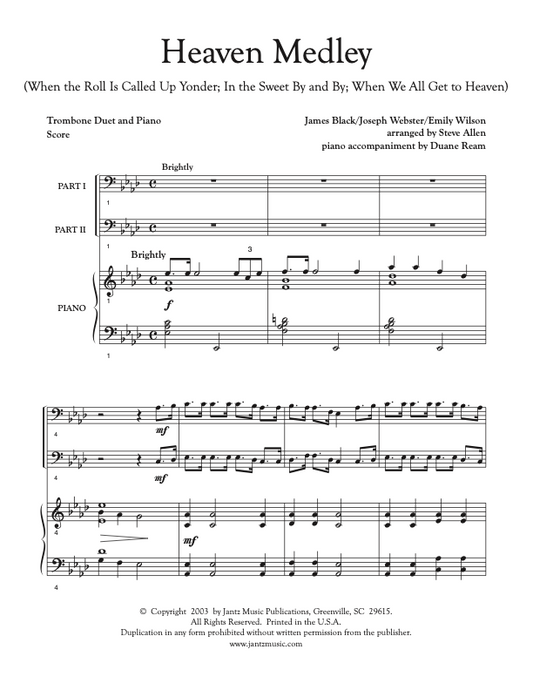 Heaven Medley - Trombone Duet