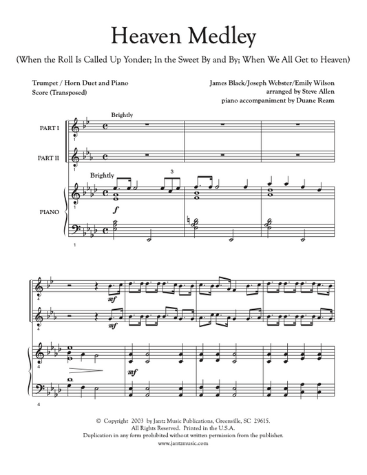 Heaven Medley - Trumpet/Horn Duet