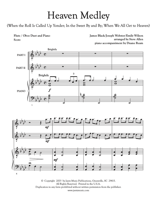 Heaven Medley - Flute/Oboe Duet