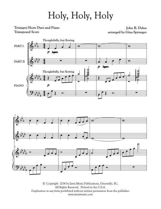 Holy, Holy, Holy - Trumpet/Horn Duet