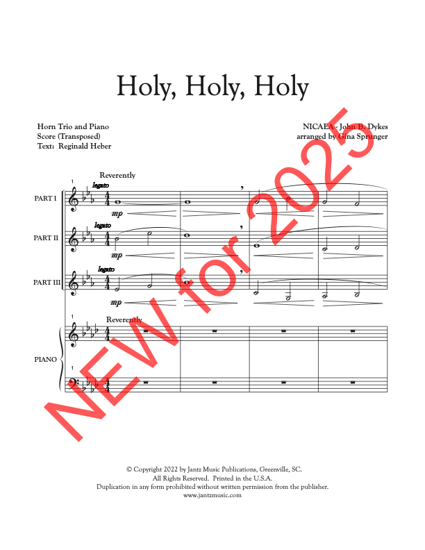 Holy, Holy, Holy - Horn Trio