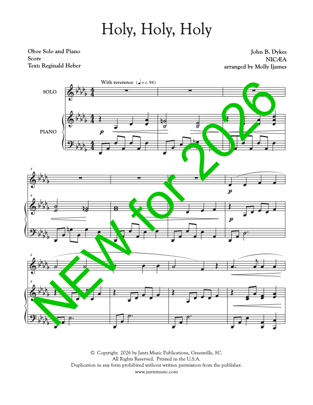 Holy, Holy, Holy - Oboe Solo