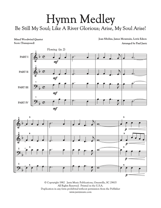Hymn Medley - Mixed Woodwind Quartet