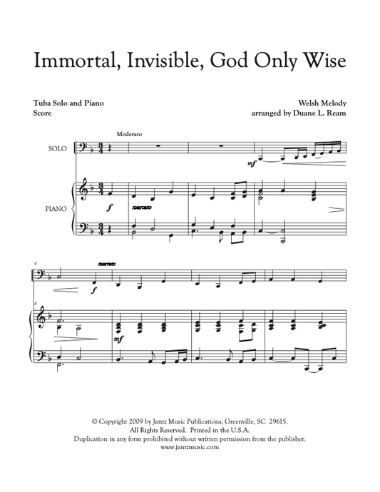 Immortal, Invisible, God Only Wise - Tuba Solo