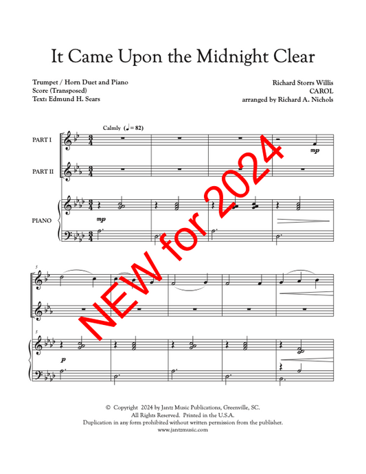 It Came Upon the Midnight Clear - Trumpet/Horn Duet