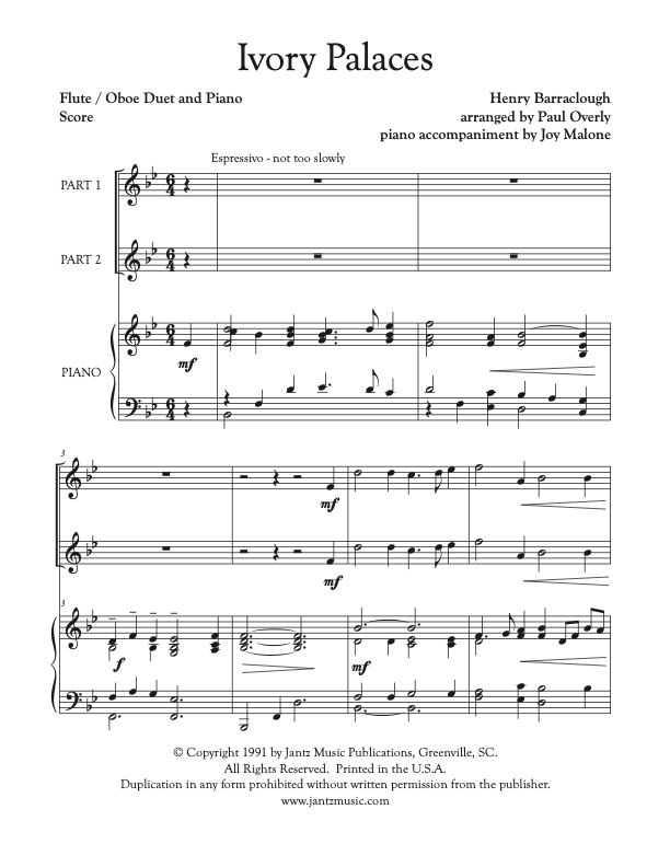 Ivory Palaces - Flute/Oboe Duet