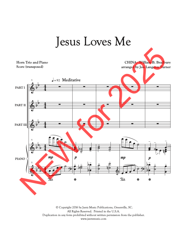 Jesus Loves Me - Horn Trio