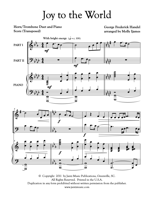 Joy to the World - Horn/Trombone Duet