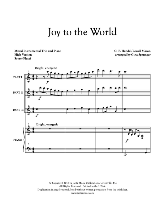 Joy to the World - Flute Trio