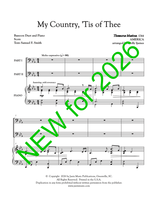My Country, 'Tis of Thee - Bassoon Duet