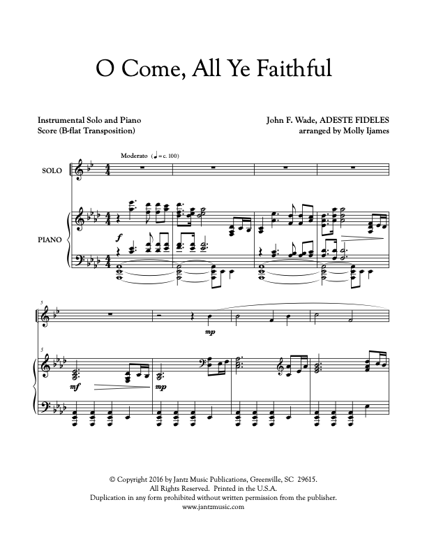 O Come, All Ye Faithful - Trumpet Solo