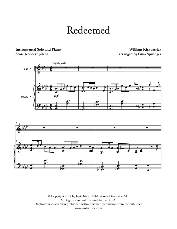 Redeemed - Combined Set of All Solo Instrument Options
