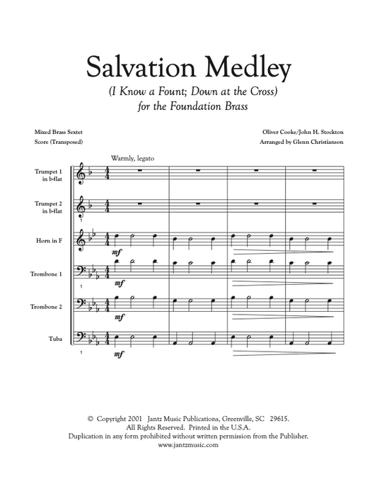 Salvation Medley - Mixed Brass Sextet