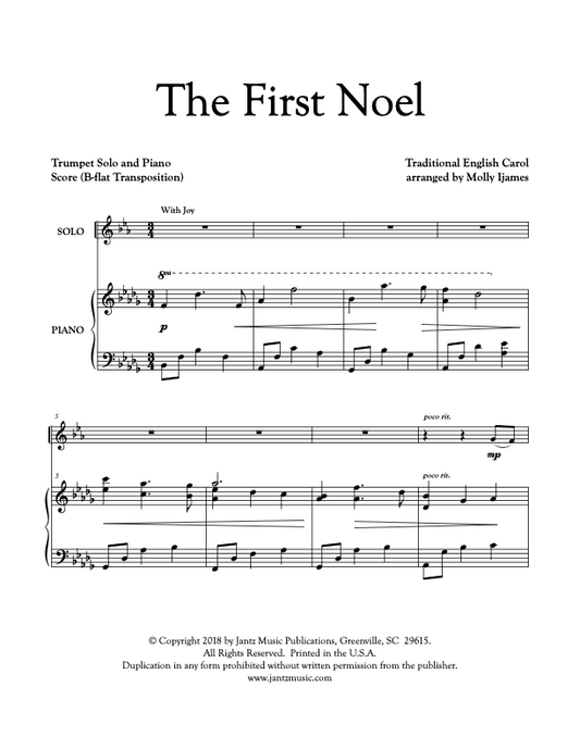 The First Noel - Trumpet Solo