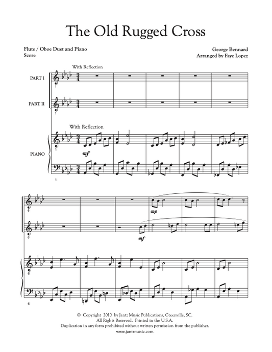 The Old Rugged Cross - Flute/Oboe Duet